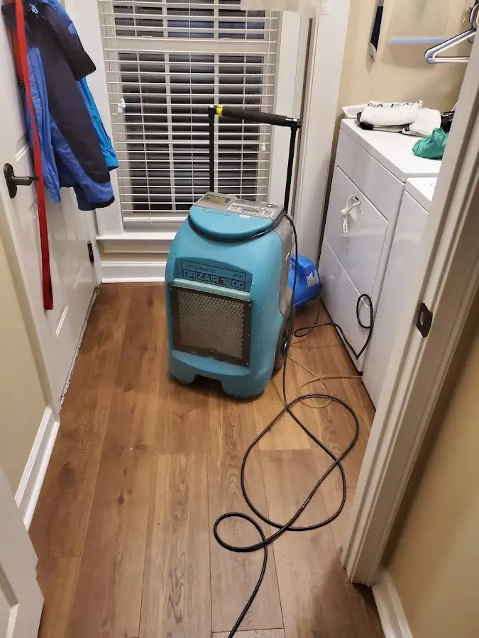 Commercial dehumidifier deployed for Flood Damage Cleanup in Tellico Village
